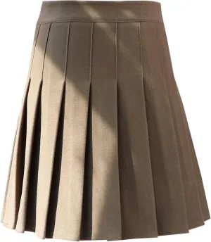 OFFSUM Womens Short Skirts - Women Pleated Mini Skirts Korean Style Spring Summer Fashion Clothing Tennis Skirts High