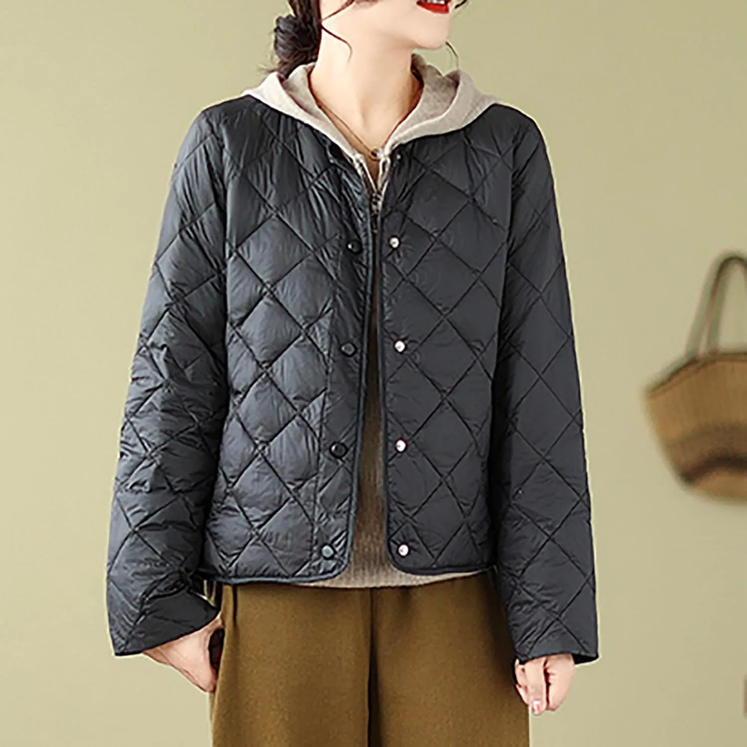 Puffer Jacket Womens Tops Plus Size Zip Up Down Jackets Sherpa Lined Parka Thermal Going Out Winter Hooded Coats