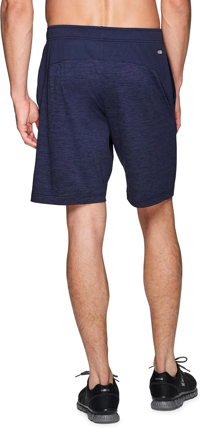 RBX Active Men's 9-Inch Inseam Workout Running Gym Athletic Basketball Shorts with Pockets
