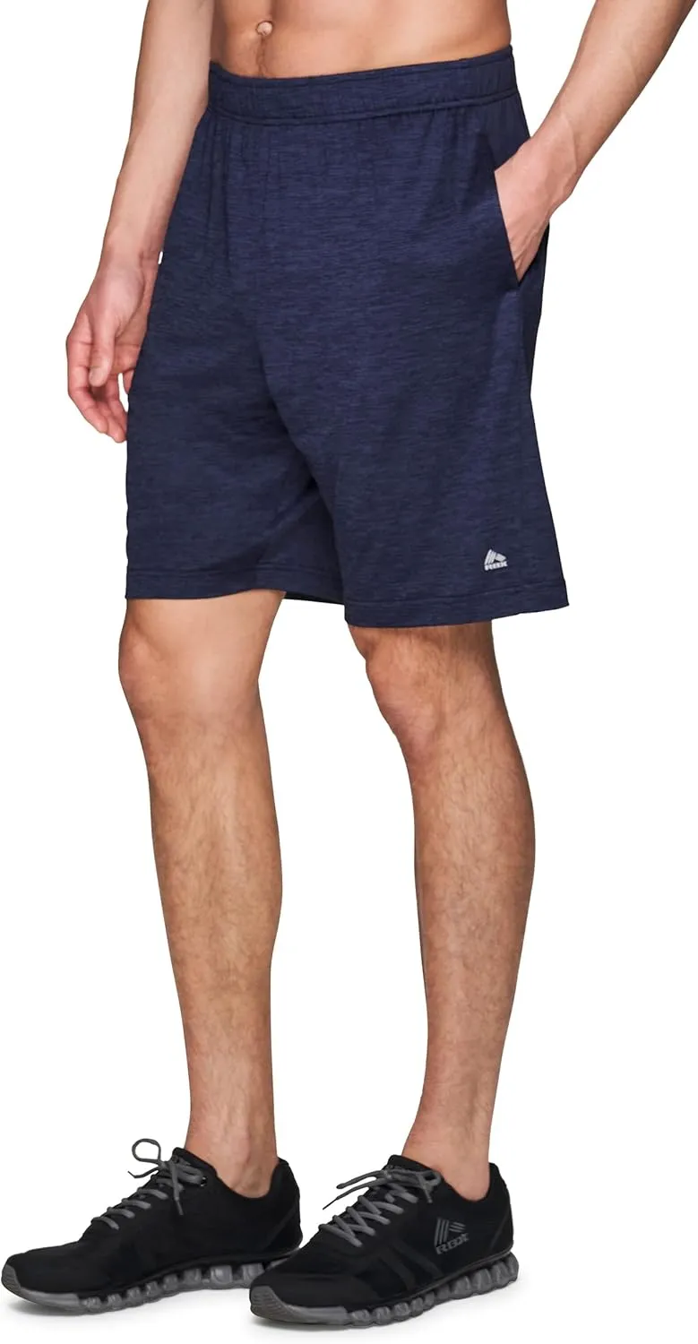RBX Active Men's 9-Inch Inseam Workout Running Gym Athletic Basketball Shorts with Pockets