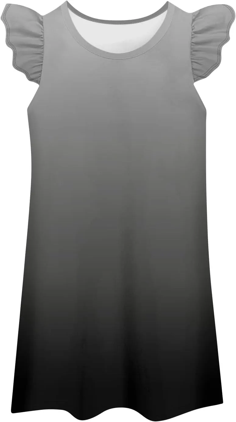 Summer Dresses for Women 2025 Solid Color Round Neck Dresses Tank Dresses Fly Sleeve Dresses Boho Dresses