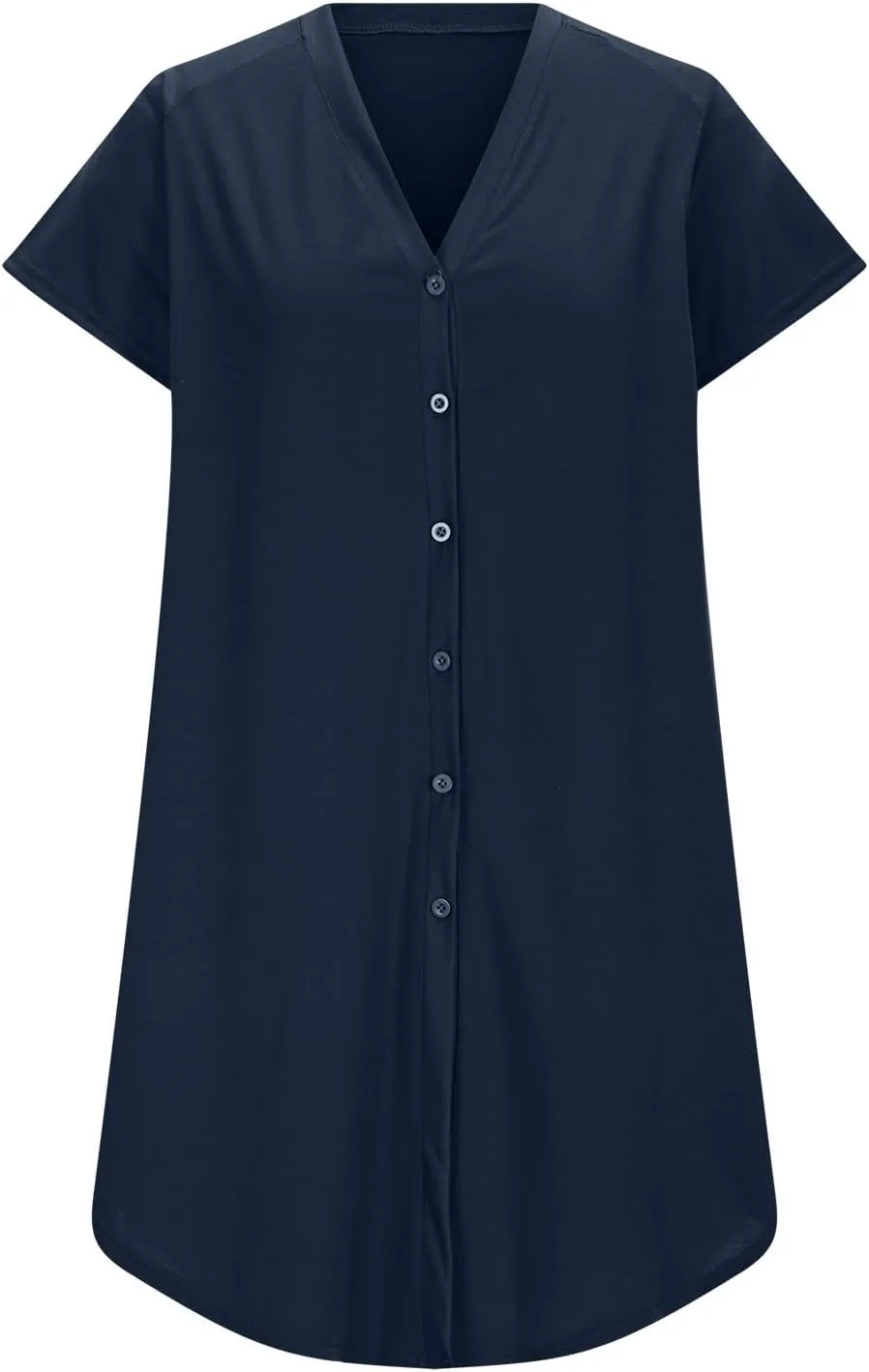 Summer Dresses for Women 2025,Button Down Shift Dresses Beach Vacation Fashion Sun Dresses Short Sleeve midi Dresses
