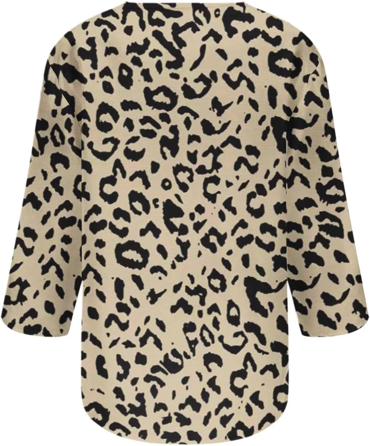Summer Tops for Women 2025 Trendy Casual 3/4 Sleeve Floral Print Tees V-Neck Button Blouses Ladies Spring Clothing