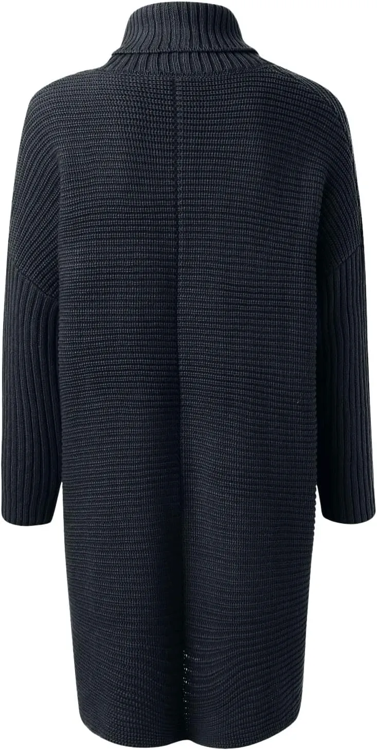 Sweaters Womens Oversized Turtleneck Batwing Long Sleeve Casual Cozy Baggy Knit Pullover Tunic Sweater 2024 Fall Outfits