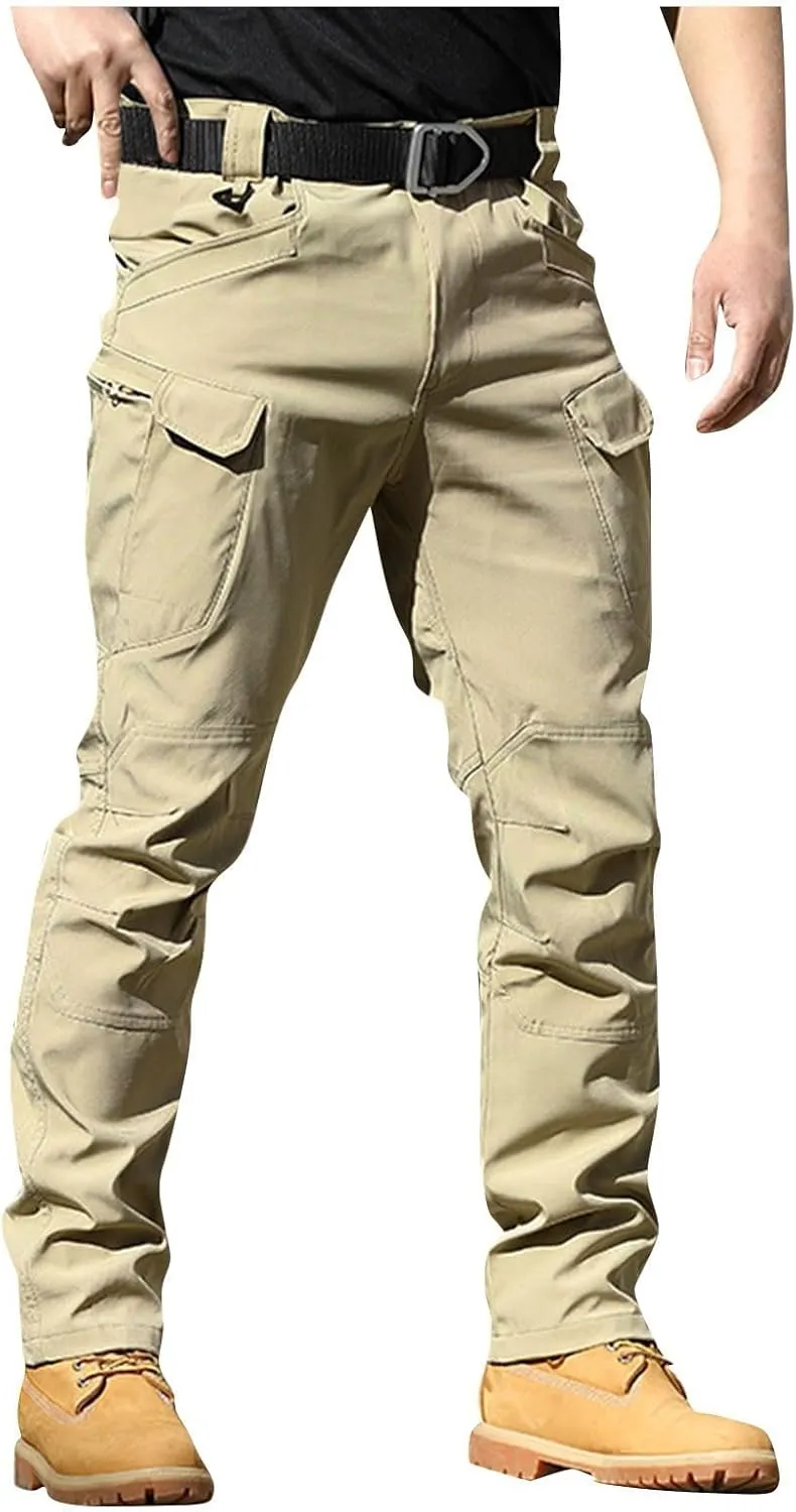 Tactical Pants for Men Waterproof Upland Hunting Pants Stretch Ripstop Cargo Pants Multi Pockets Outdoor Work Pants