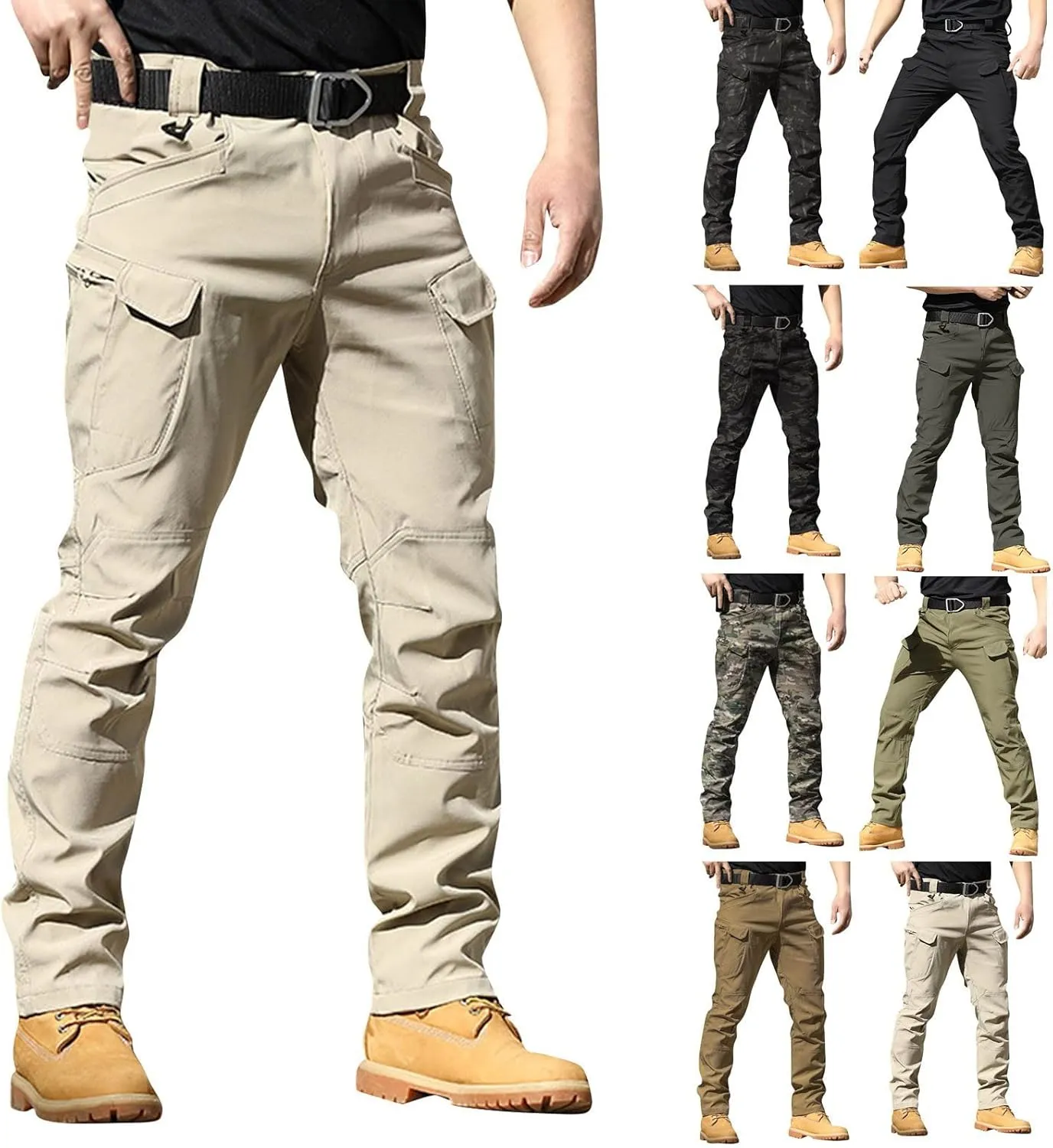 Tactical Pants for Men Waterproof Upland Hunting Pants Stretch Ripstop Cargo Pants Multi Pockets Outdoor Work Pants