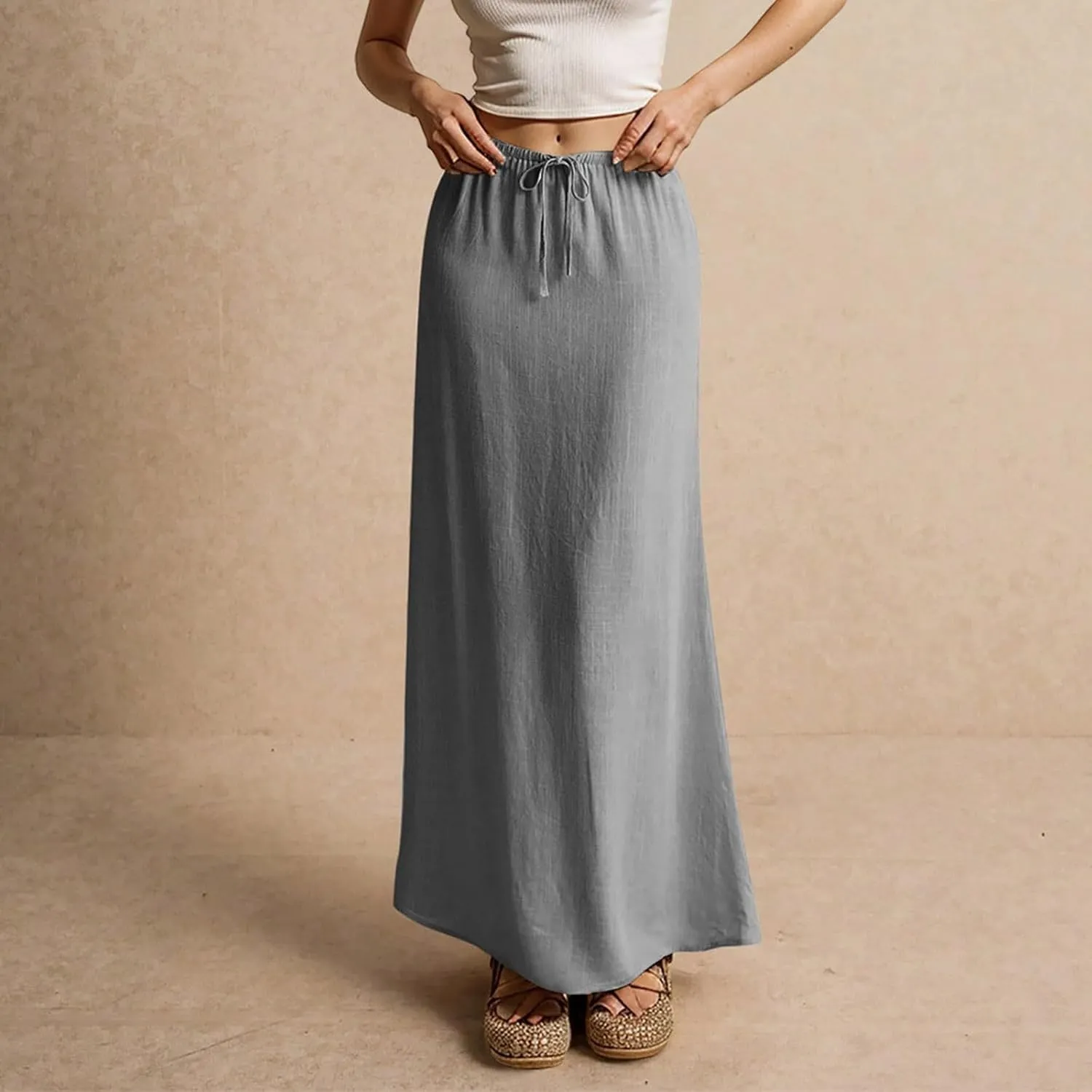 Trendy Women's Skirts, Casual Vacation Maxi Elegantes Beach Womens Skirts