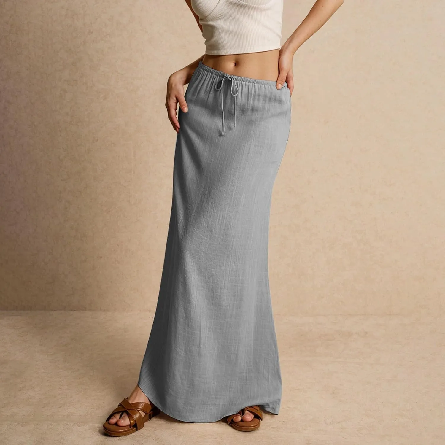 Trendy Women's Skirts, Casual Vacation Maxi Elegantes Beach Womens Skirts