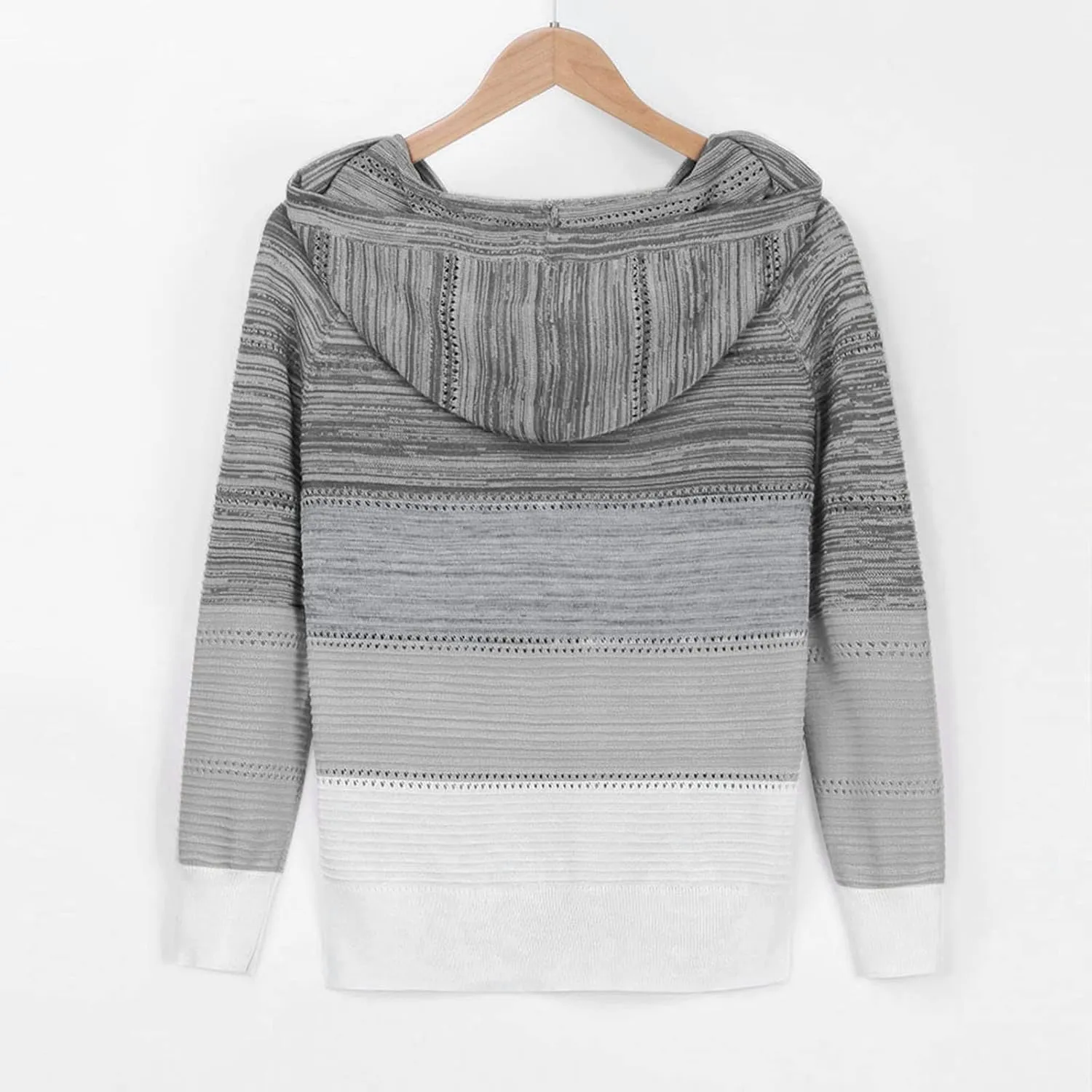 Turtle Necks Tops for Women Oversized Patchwork Hoodies Long Sleeve Hooded Pullover Shirts Thermal Sweater Tops