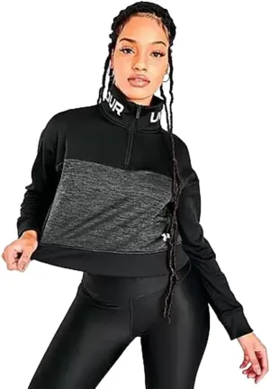 Under Armour Fleece Cropped Half-Zip Womens Active Sweaters
