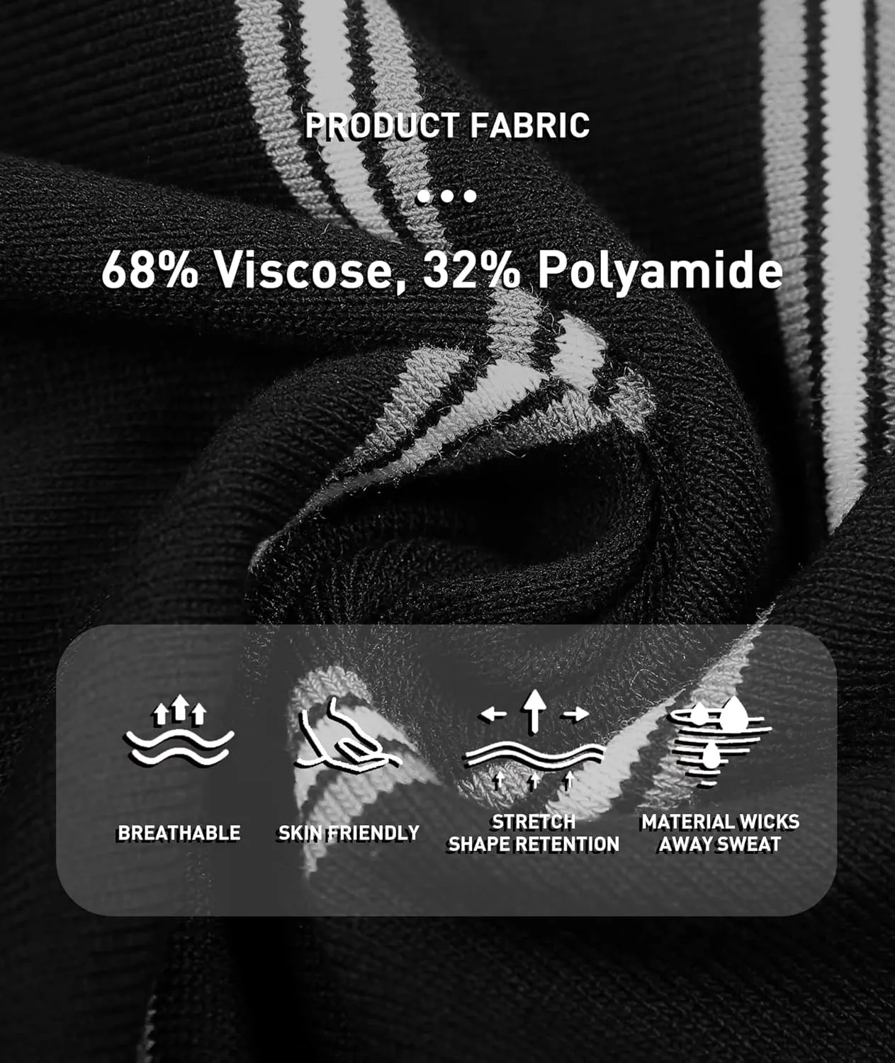 V VALANCH Men's Long/Short Sleeve Knitted Shirts Button Down Vintage Vercital Stripe Camp Collar Polo Shirt