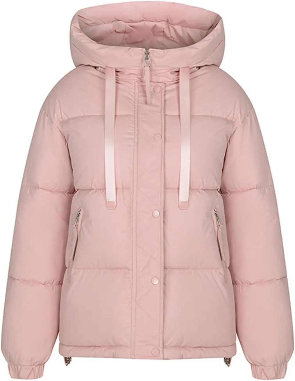 Warm Winter Coats for Women 2024 Trendy Loose Hooded Puffer Jacket Down Coat Puffy Wadded Jackets Overcoat