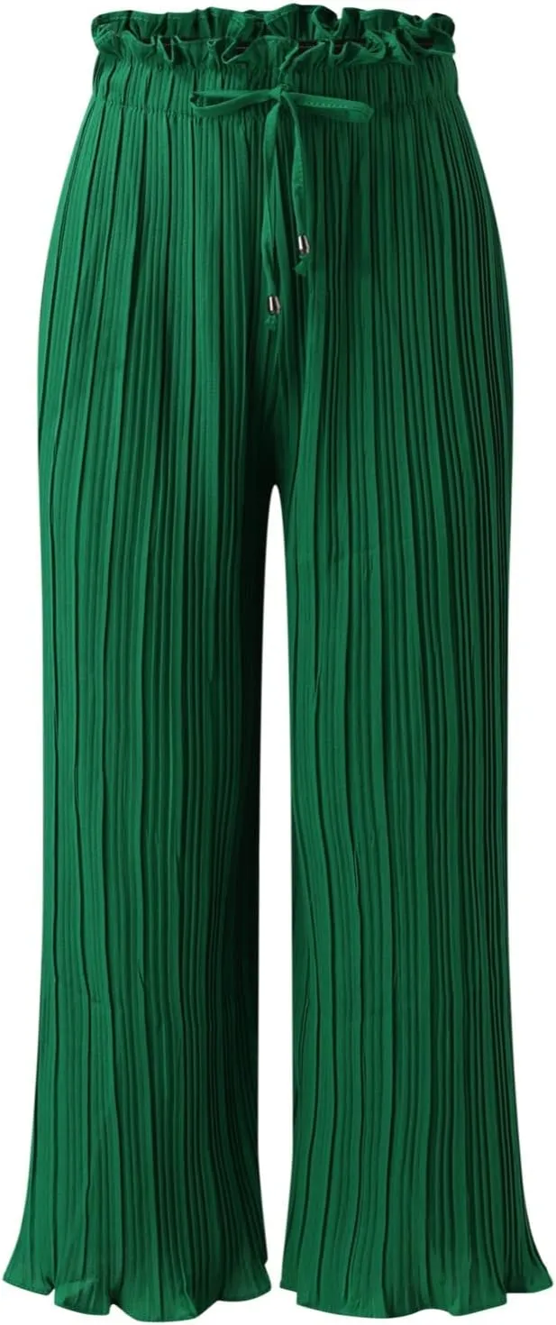 Wide Leg Pants for Women Casual Loose Fit Lounge Pants Lightweight Athletic Harem Pants Walking Linen Pants