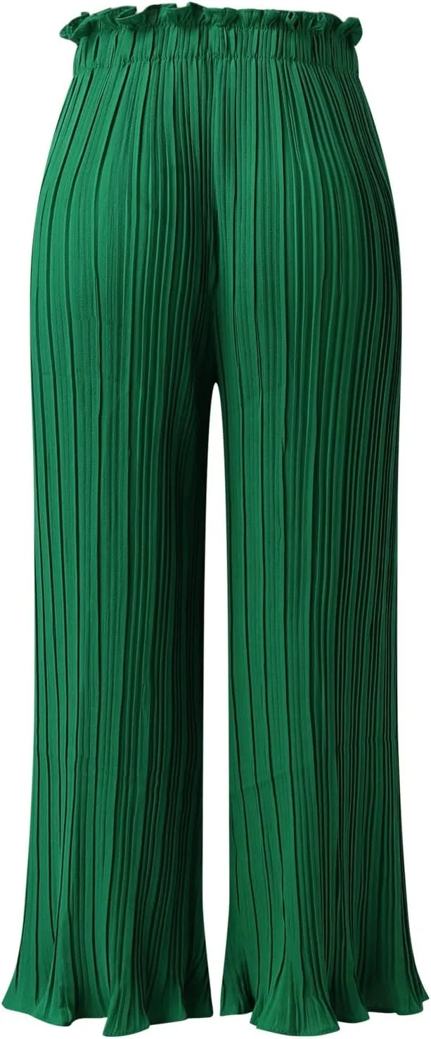 Wide Leg Pants for Women Casual Loose Fit Lounge Pants Lightweight Athletic Harem Pants Walking Linen Pants