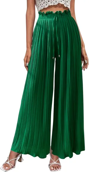 Wide Leg Pants for Women Casual Loose Fit Lounge Pants Lightweight Athletic Harem Pants Walking Linen Pants