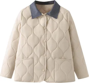 Winter Jackets for Women Warm Puffer Coat Women Full Zip Up Puffer Jacket Winter Clothes for Women Fashion Parka