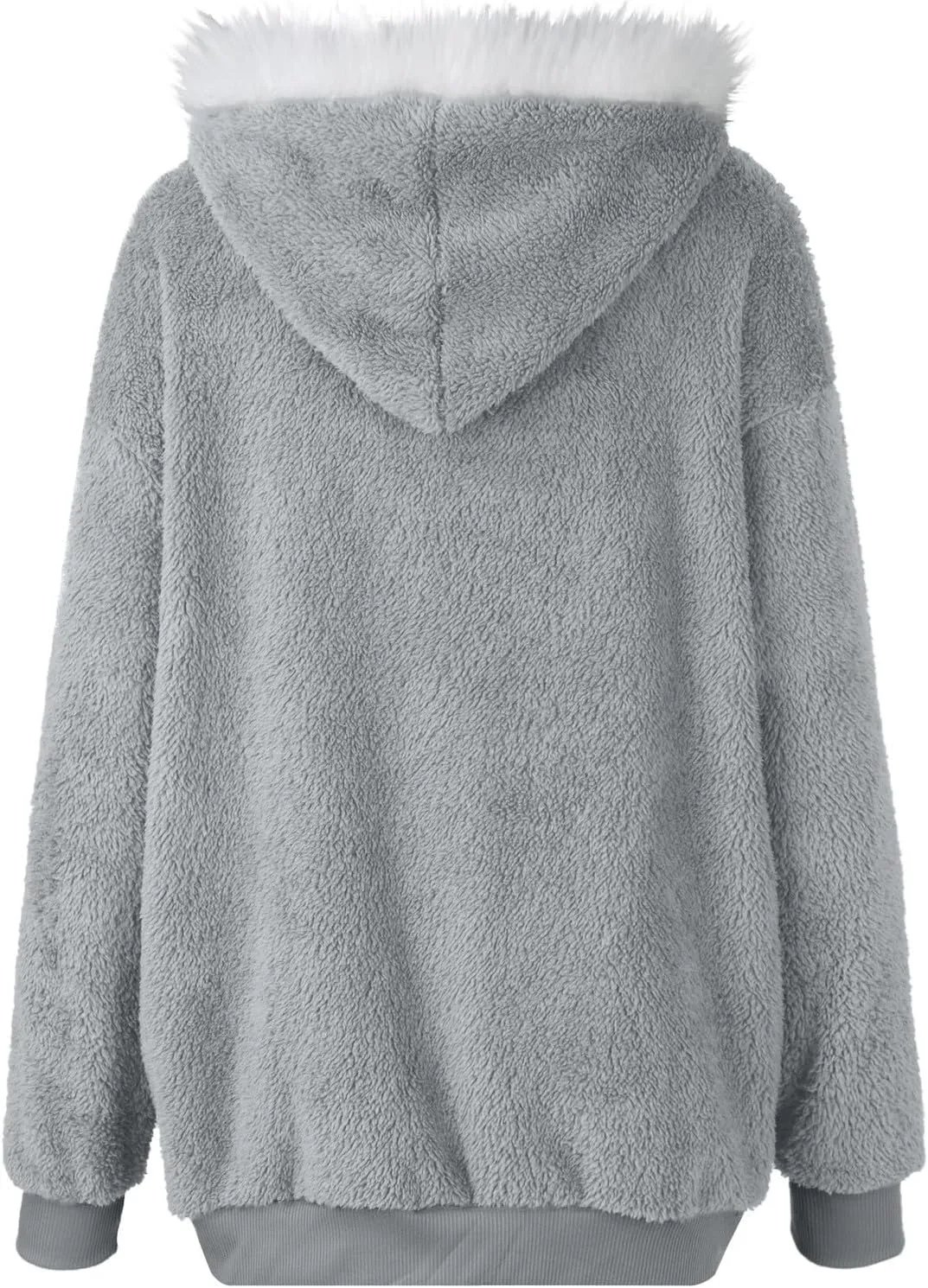 Womens Coat 2023 Plush Sweatshirt Fuzzy Winter Fleece Warm Hoodie Outwear Fashion Plus Size Sharpa Jacket