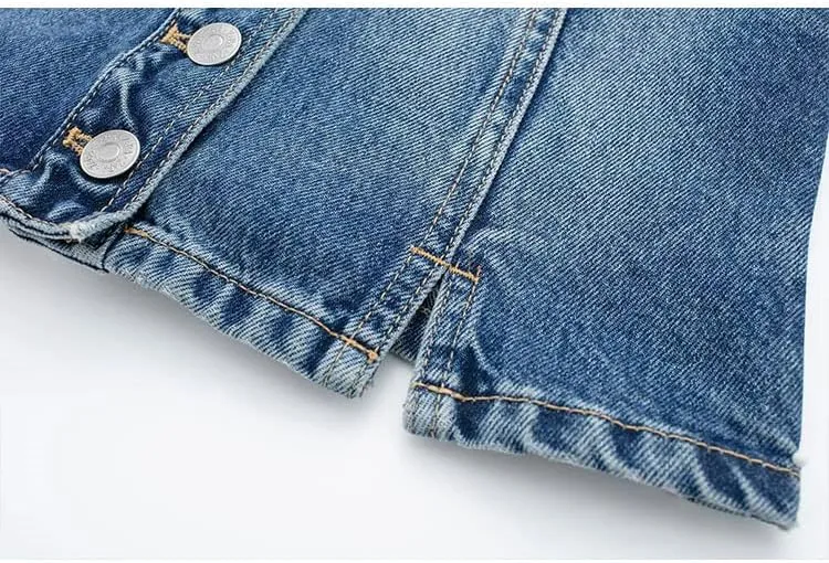 Womens Denim Crop Tops Sexy Off Shoulder Backless Slim Strappy Top Summer Bustier Denim Tank Tops
