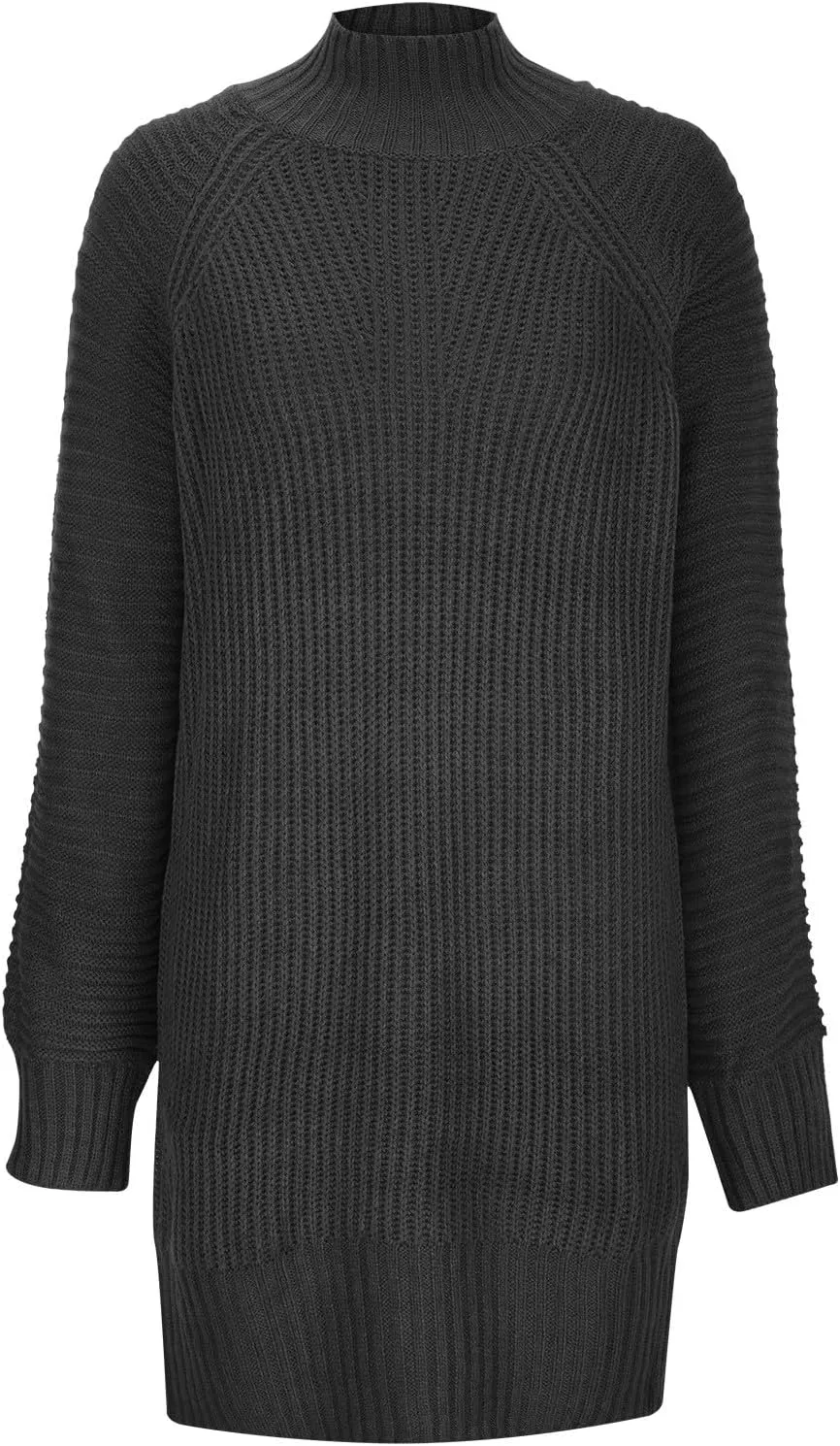 Womens Fall Casual Dresses Elegant 2024 Long Sleeve Sweater Dresses Knitted Pullover Crewneck Short Shift Dresses