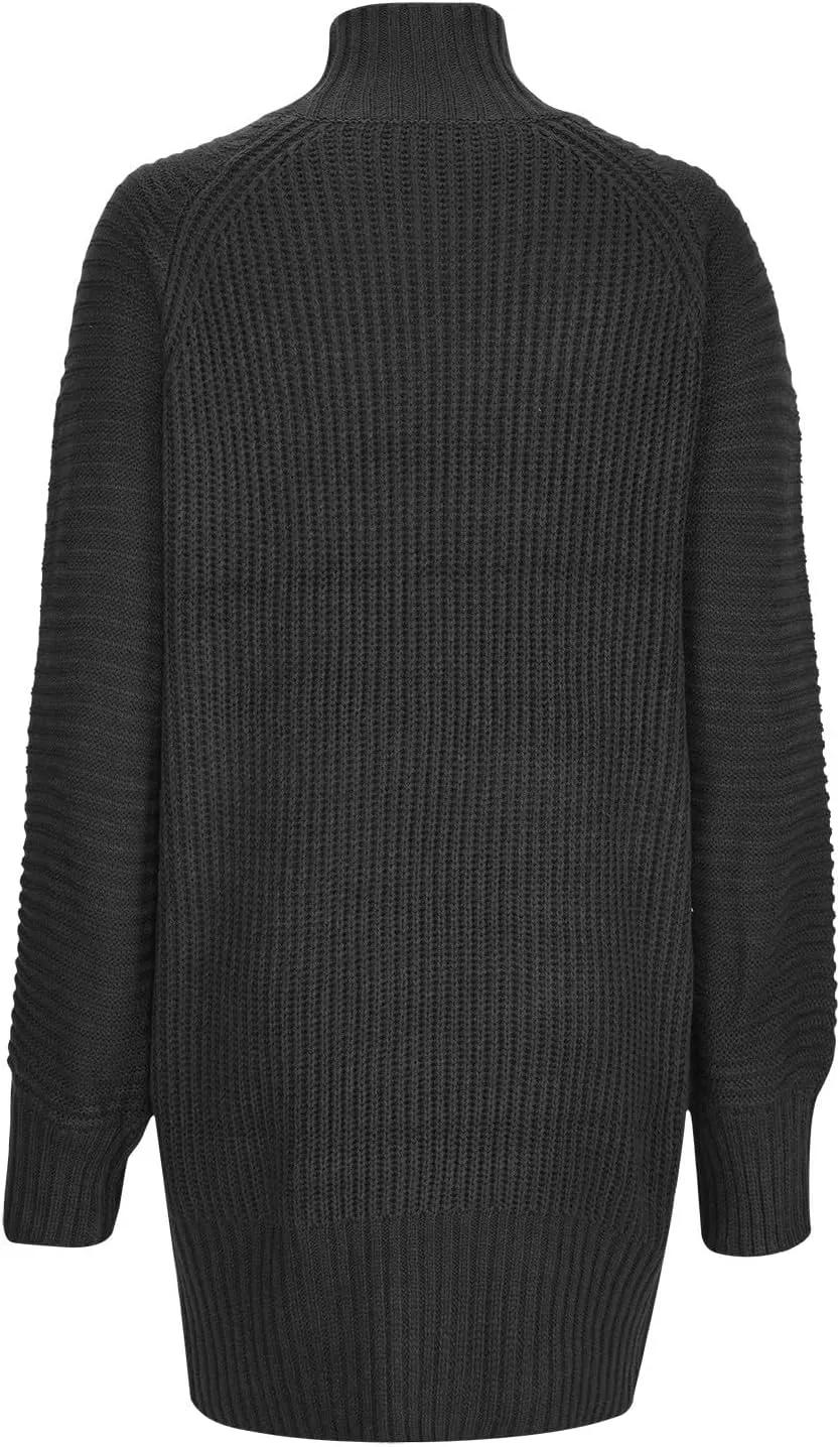 Womens Fall Casual Dresses Elegant 2024 Long Sleeve Sweater Dresses Knitted Pullover Crewneck Short Shift Dresses