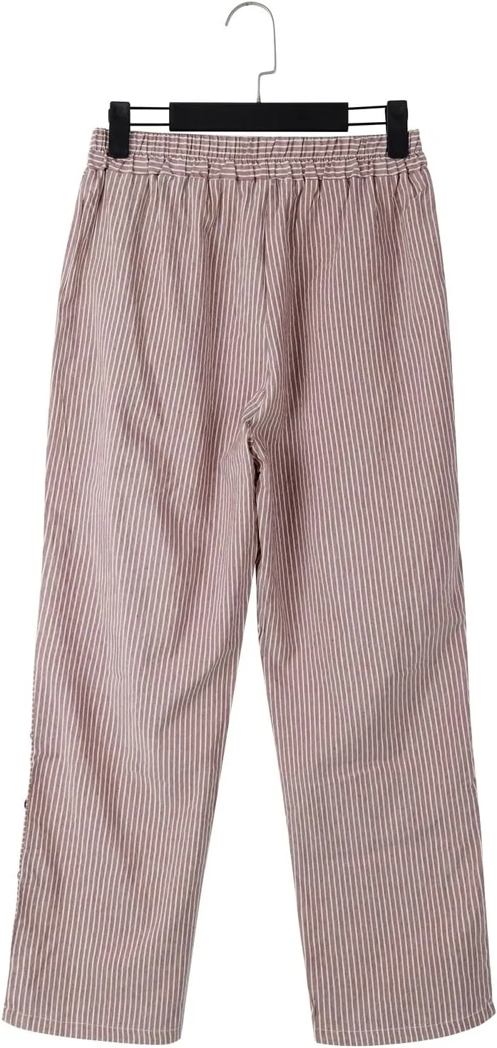 Women's Linen Pants 2024 Summer Drawstring Pants with Pockets Women Wide Leg Pants Swimsuits for Woman Pants Boho
