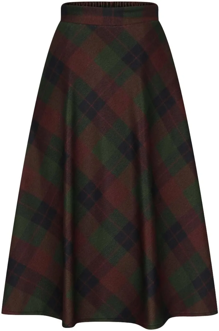 Women's Long Plaid Skirt Fall Winter High Waist A-line Pleated Maxi Skirts 2025 Spring Summer Trendy Vintage Dress