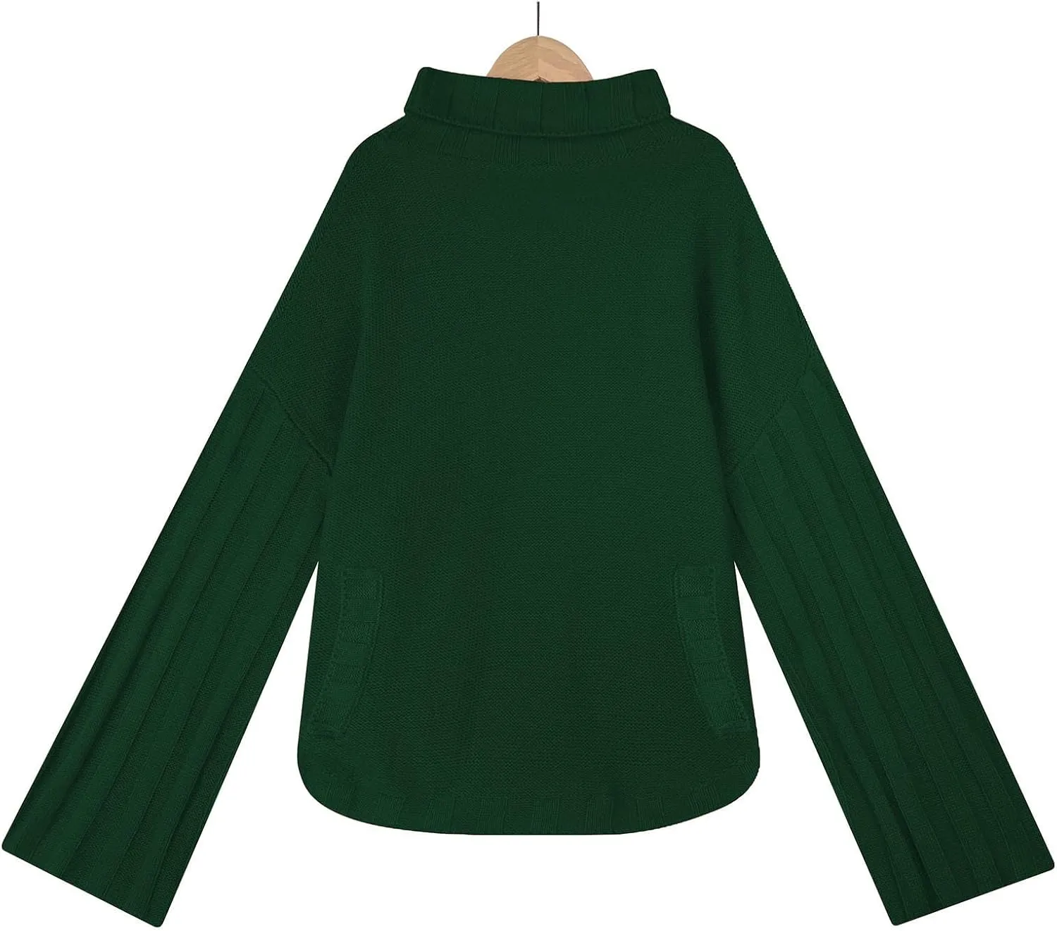 Women's Oversized Sweater Tops Long Sleeve Turtleneck Knit Jumper Solid Loose Dressy Pullover Blouse Tunic Tops