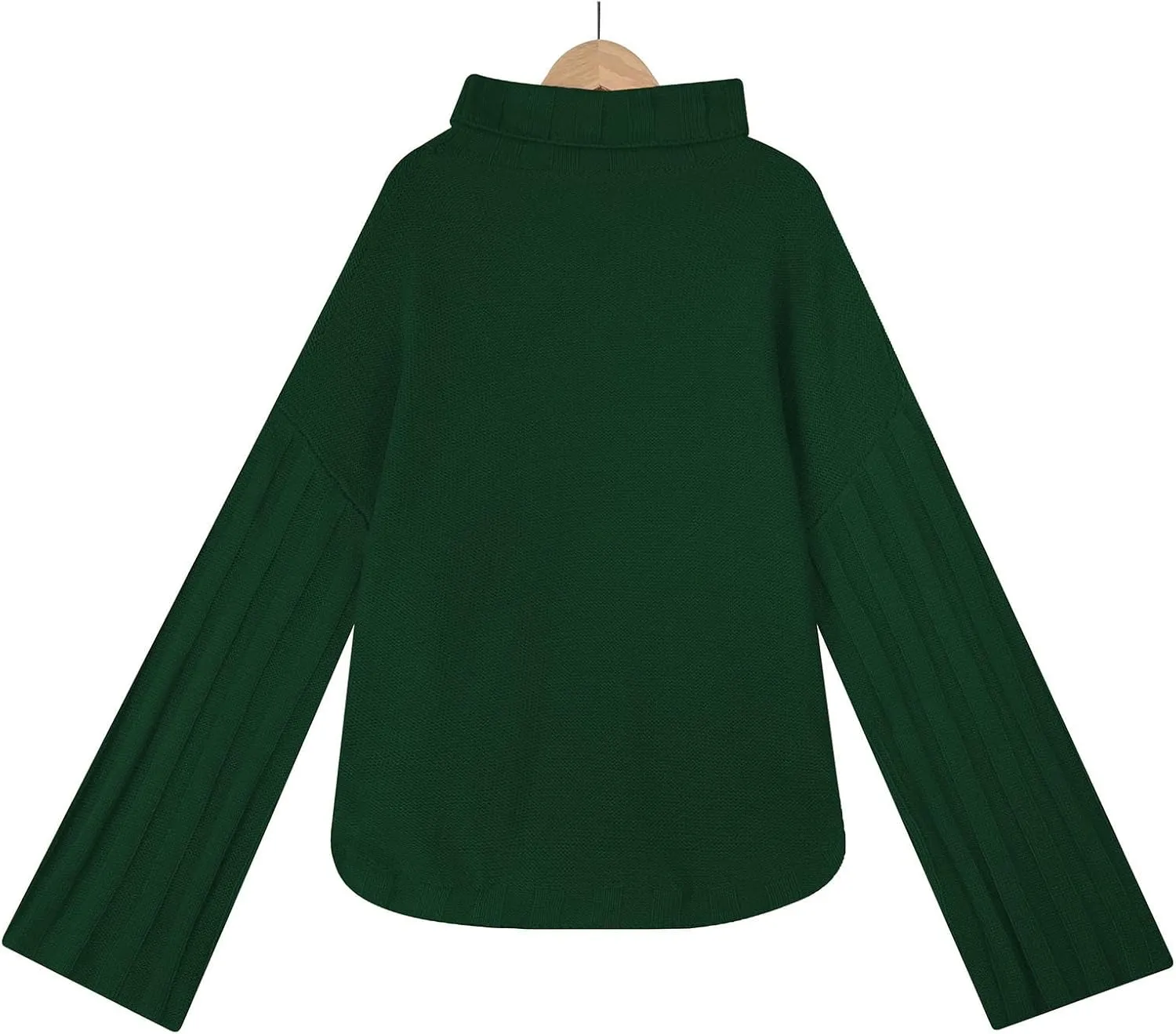 Women's Oversized Sweater Tops Long Sleeve Turtleneck Knit Jumper Solid Loose Dressy Pullover Blouse Tunic Tops