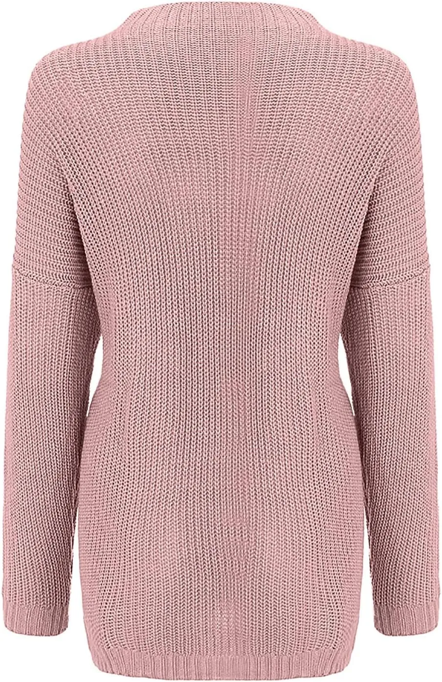 Womens Oversized Sweaters Crewneck Long Batwing Sleeve Chunky Ribbed Knit Pullover Tops Loose Knit Sweater Tops