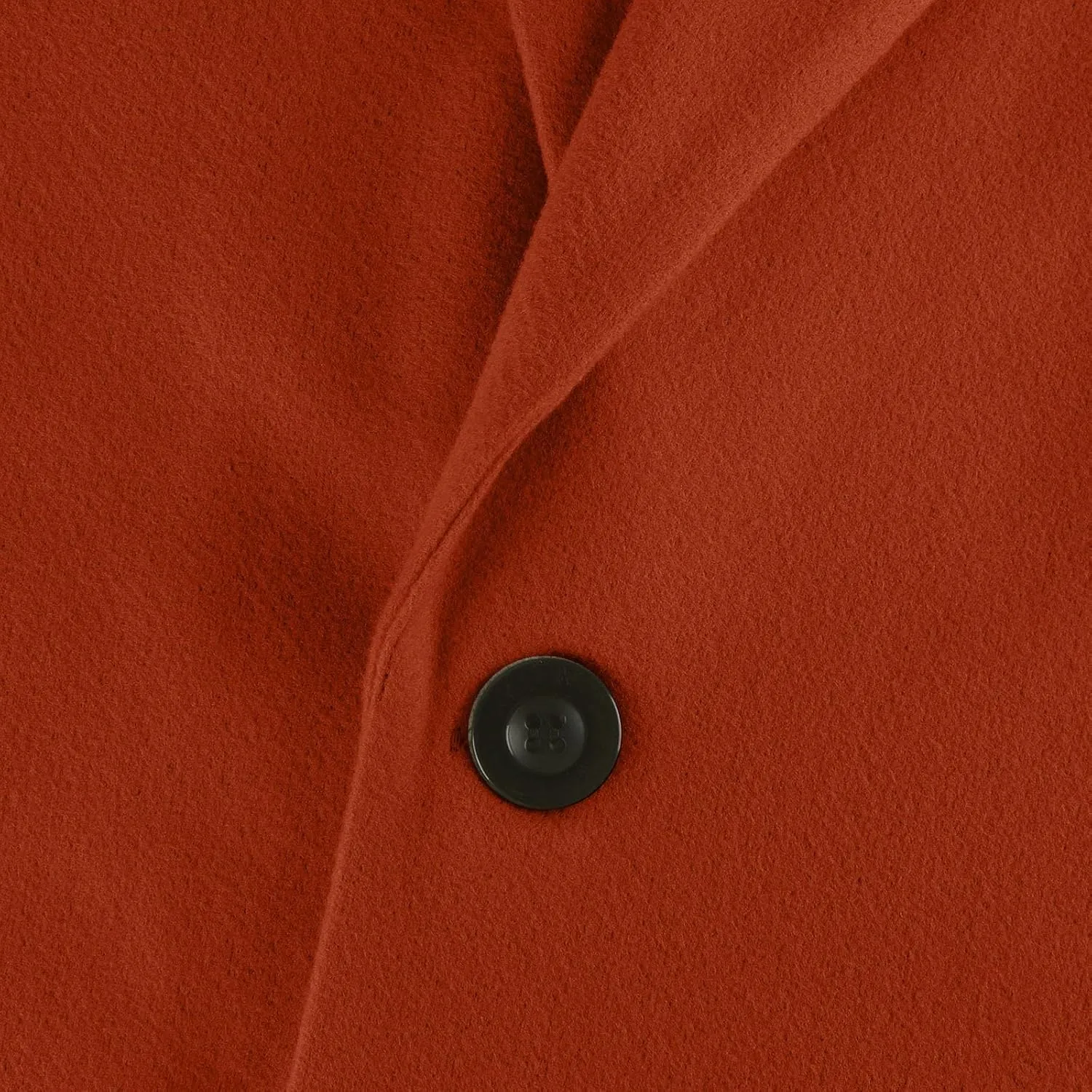 Womens Pea Coats Trendy Button 3/4 Sleeve Wool Coats Double Breasted Lapel Collar Coats with Pockets