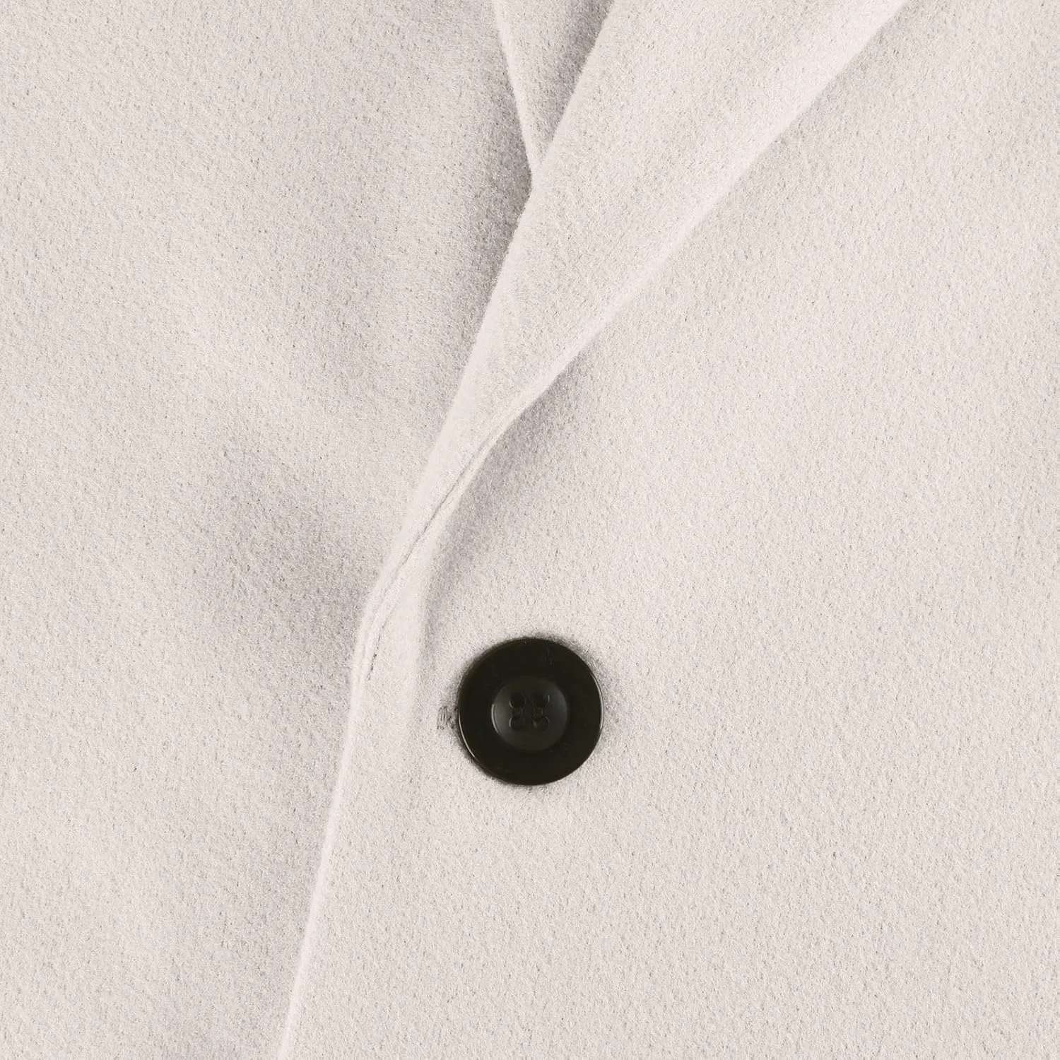 Womens Pea Coats Trendy Button 3/4 Sleeve Wool Coats Double Breasted Lapel Collar Coats with Pockets