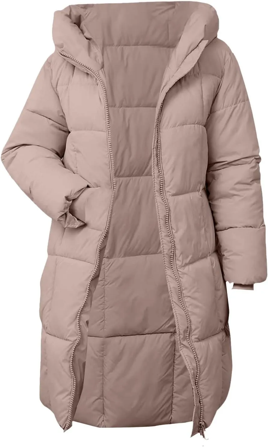 Women's Puffer Parka Jacket Quilted Outerwear Outerwear Jackets Winter Warm Hooded Snow Coats