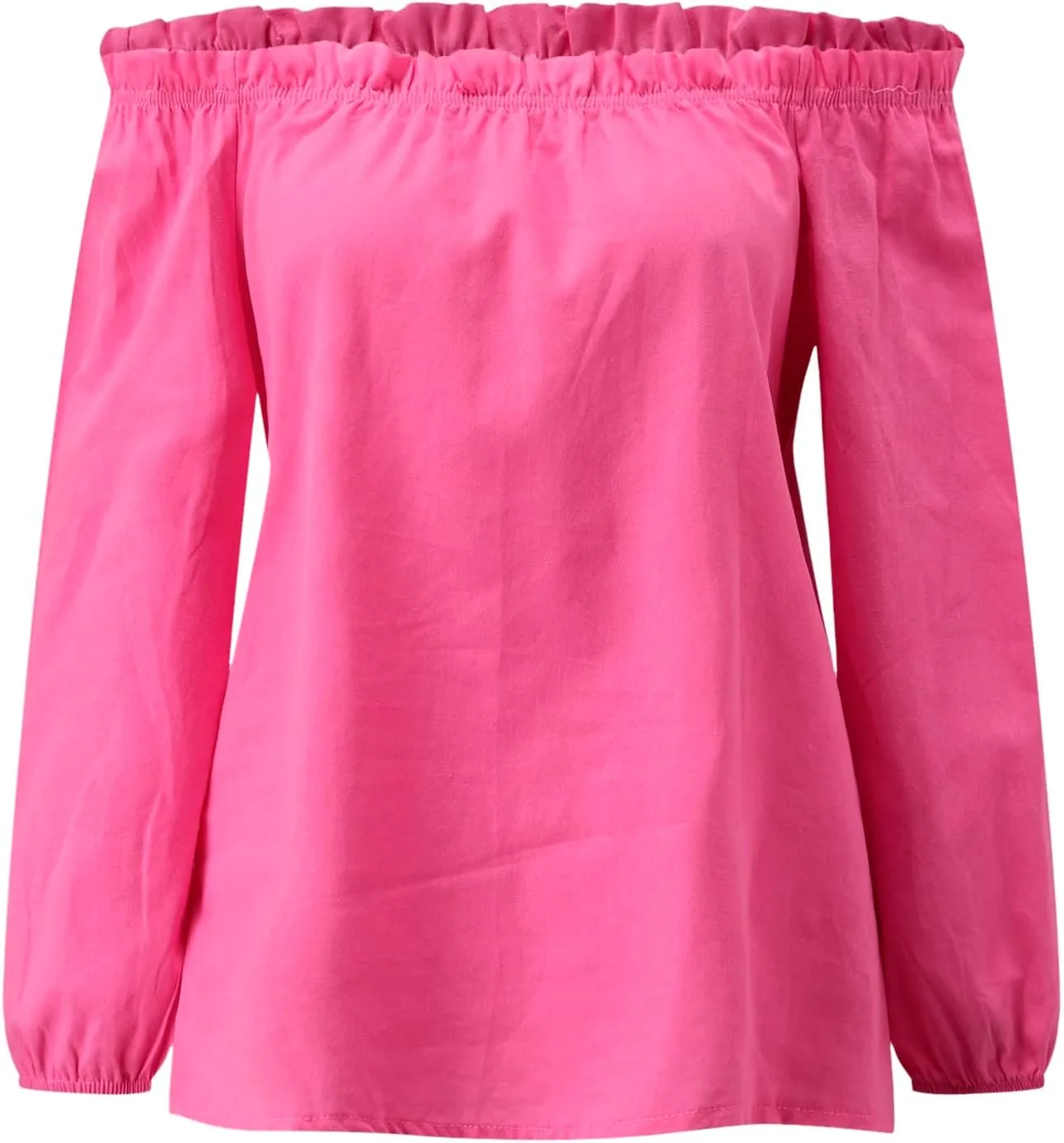 Women's Summer Off Shoulder Blouses Short Sleeves Sexy Tops Chiffon Ruffles Casual T Shirt Linen Tops