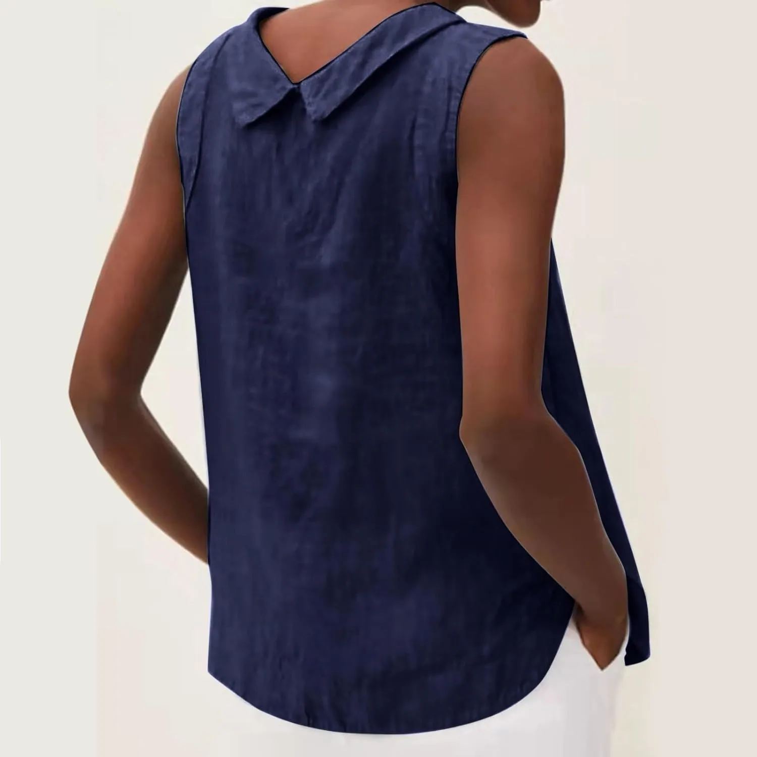 Womens Tank Tops Loose Casual Summer Tops Crew Neck Basic Sleeveless Shirts Trendy 2025