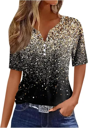 Womens Trendy 2024 Short Sleeve Tops Summer Blouses Shirts Vacation Tshirts Tee Dressy Causal Ladies Clothing