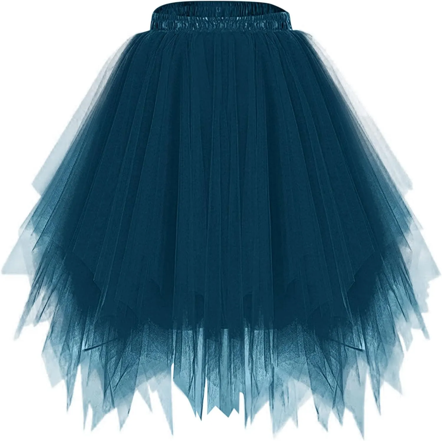 Women's Tulle Dance Skirts Puffy Ballet Dance Skirts Fluffy Mini Skirts Layered Tutu Skirt A Line Mesh Flowy Skirts