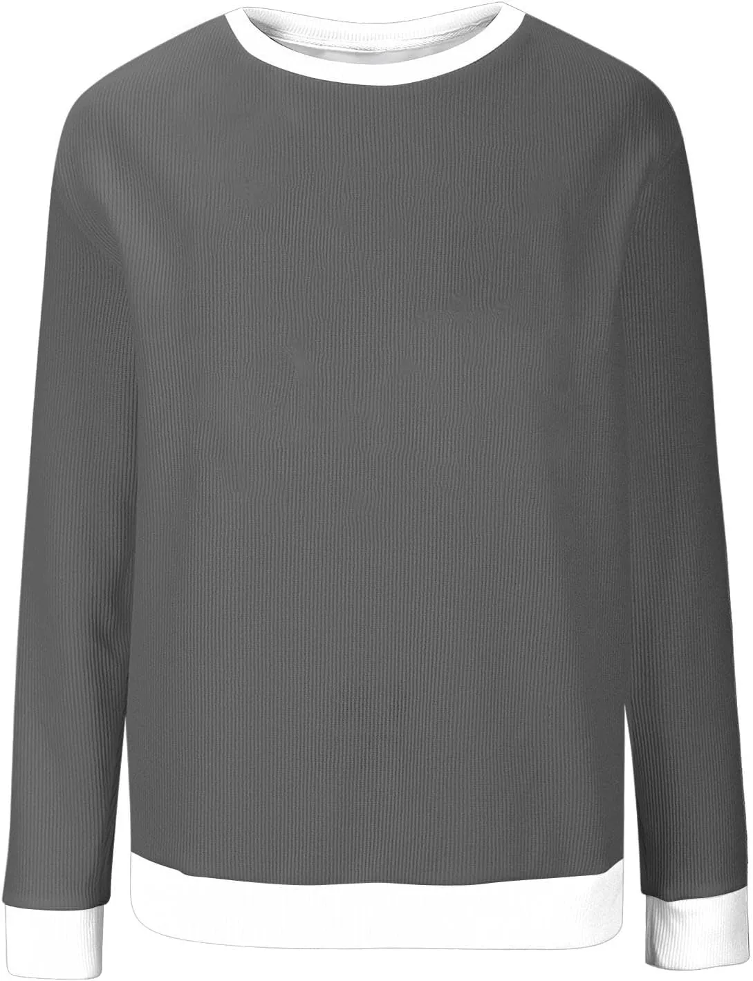 Womens Vintage Basic Oversized Crewneck Long Sleeve Tunic Sweatshirts Pullover Tops Fleece Casual Shirts Tops 2024
