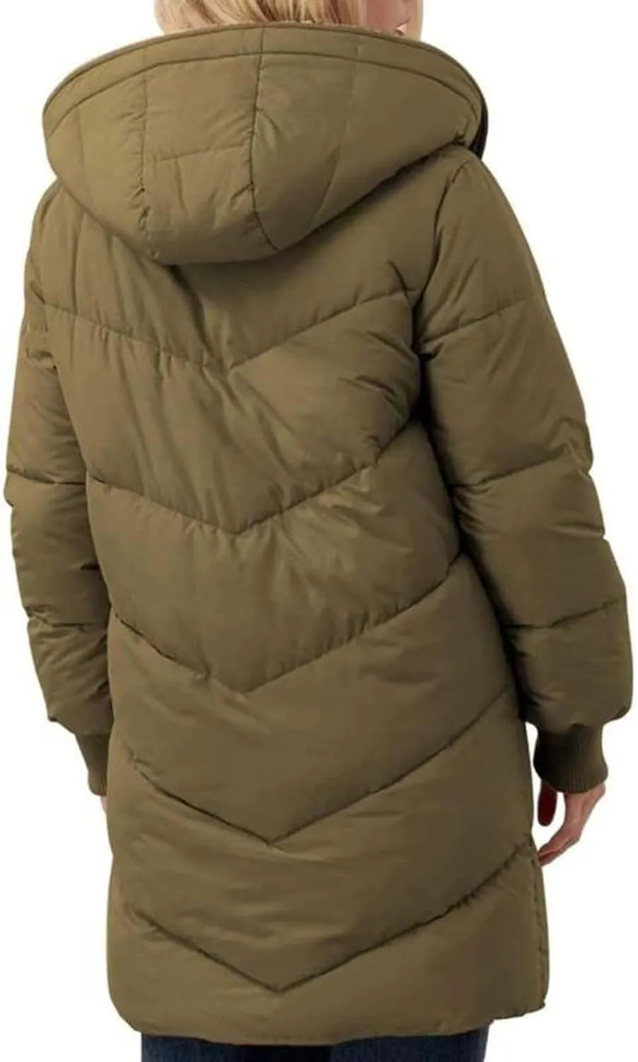 Women's Winter Casual Quilted Jackets Oversized Shearling Fleece Hooded Fleece Jacket Fall Fashion Open Front Coats