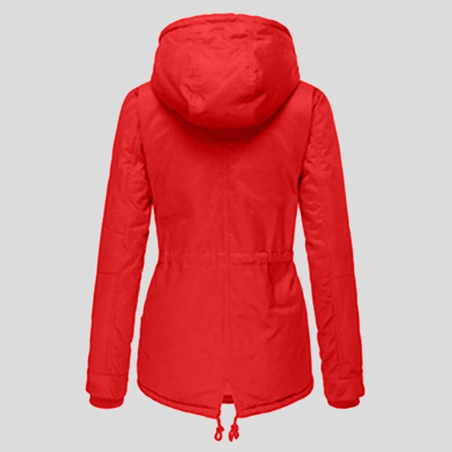 Womens Winter Casual Warm Slim Fleece Coat Long Sleeve Pocket Outwear Thick Solid Button Overcoat Daily Outdoor Clothes