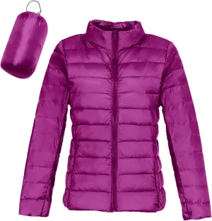 Women's Winter Down Long Jacket Thickened Puffer Warm Coat Warm Packable Down Jackets Slim Fit Hooded Jacket