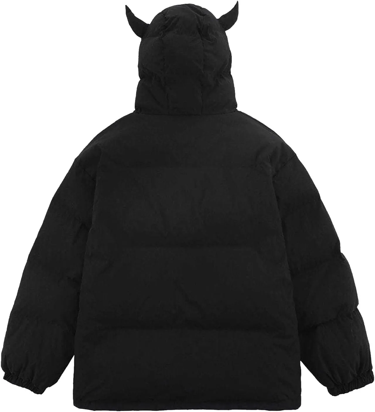 Women's Winter Long Sleeve Zip Puffer Jacket Pockets Baggy Short Down Coats Hooded Down Jacket Streetwear Y2k Clothes