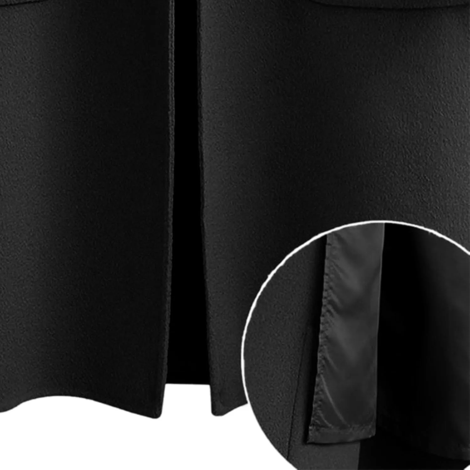 Womens Wool Coats Midi Length Fall Winter Jackets Plus Size Pea Coats Elegant Dress Coats with Pockets Autumn Outwear