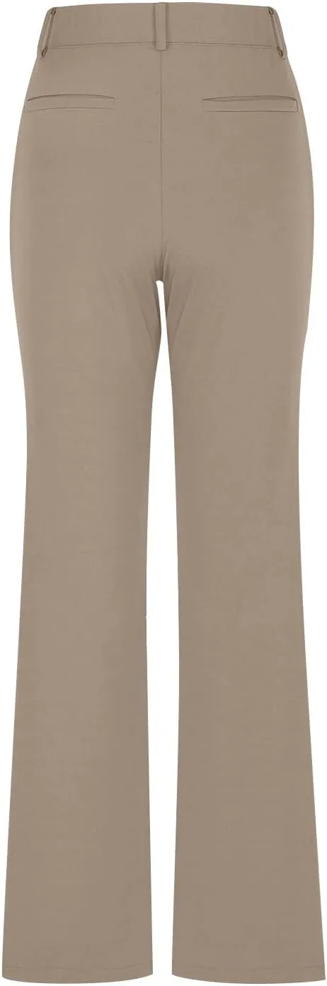 Work Pants Women Business Casual Dress Pants Trousers Bootcut Pants with Pockets Ladies High Waisted Office Pants