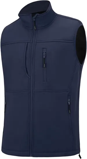 XinYangNi Mens Winter Vests Outerwear Fleece Lined Puffer Vest Warm Casual Quilted Vest Bubble Sherpa Vest Jacket