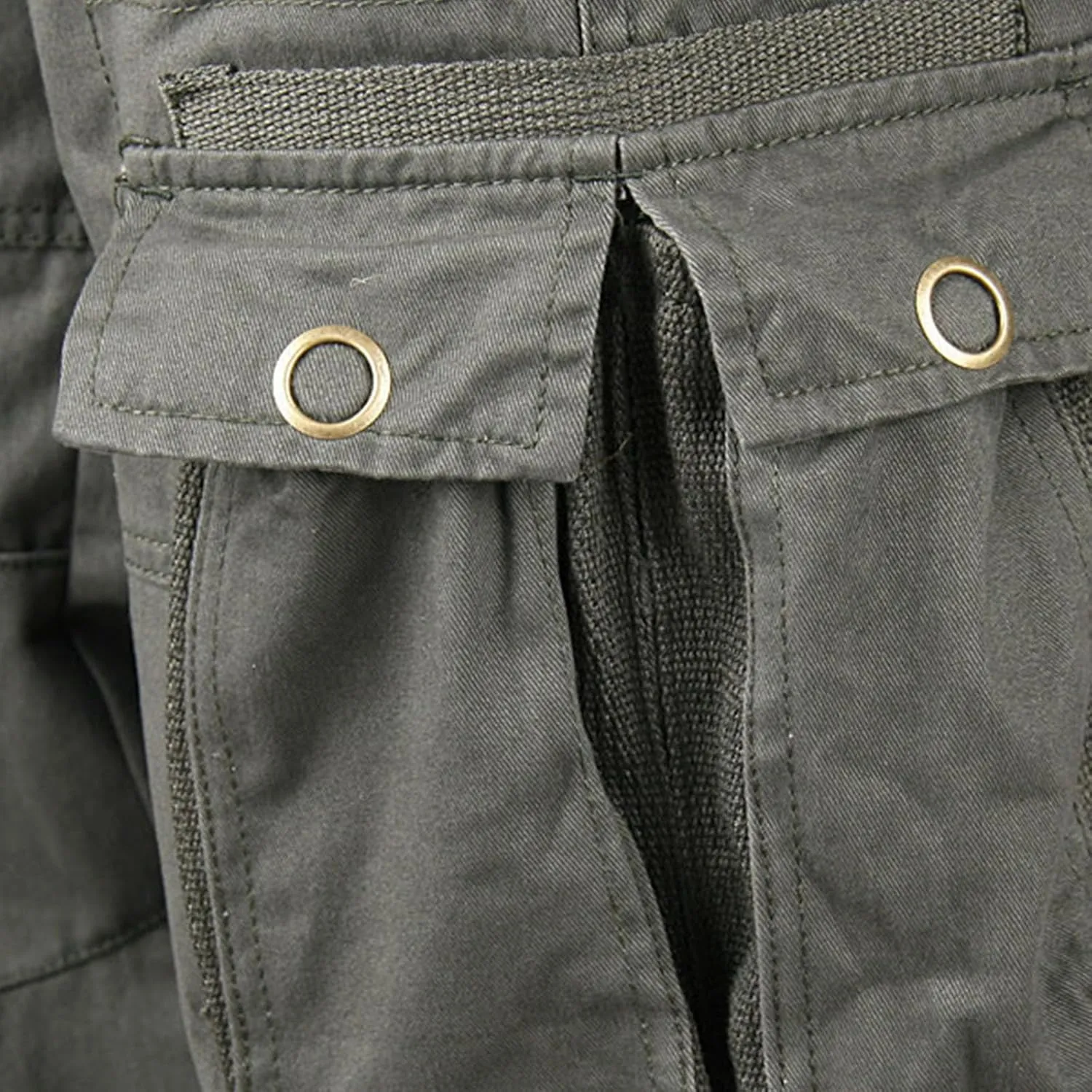 Zeiyignr Men's Hiking Tactical Pants, Outdoor Ripstop Cargo Pants, Multi-Pocket Work Pants, Lightweight Baggy Casual Pants