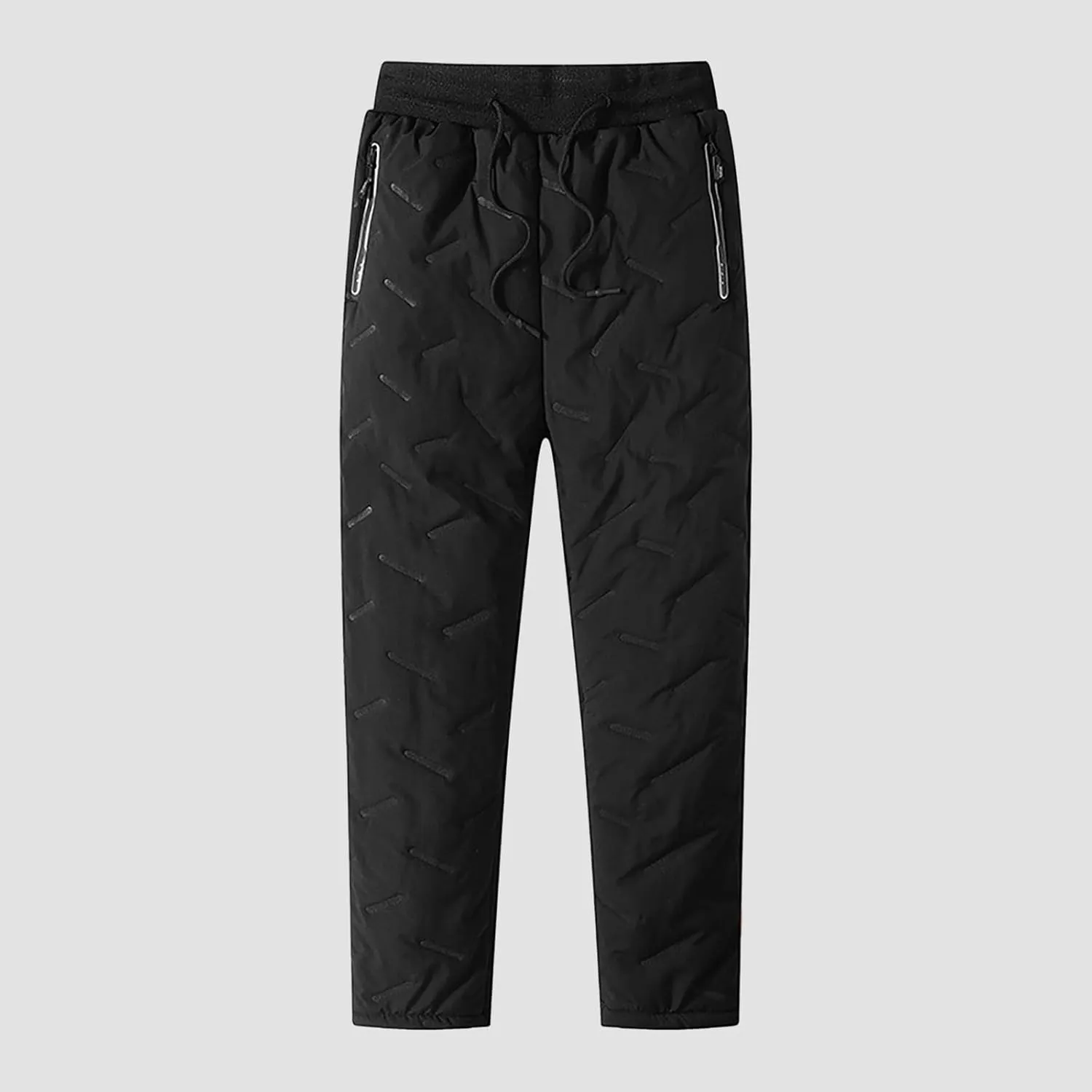 ZHIFANXN 2 Pack Fleece Lined Sweatpants Women Joggers for Women with Pockets High Waisted Thermal Winter Warm Pants for Snow