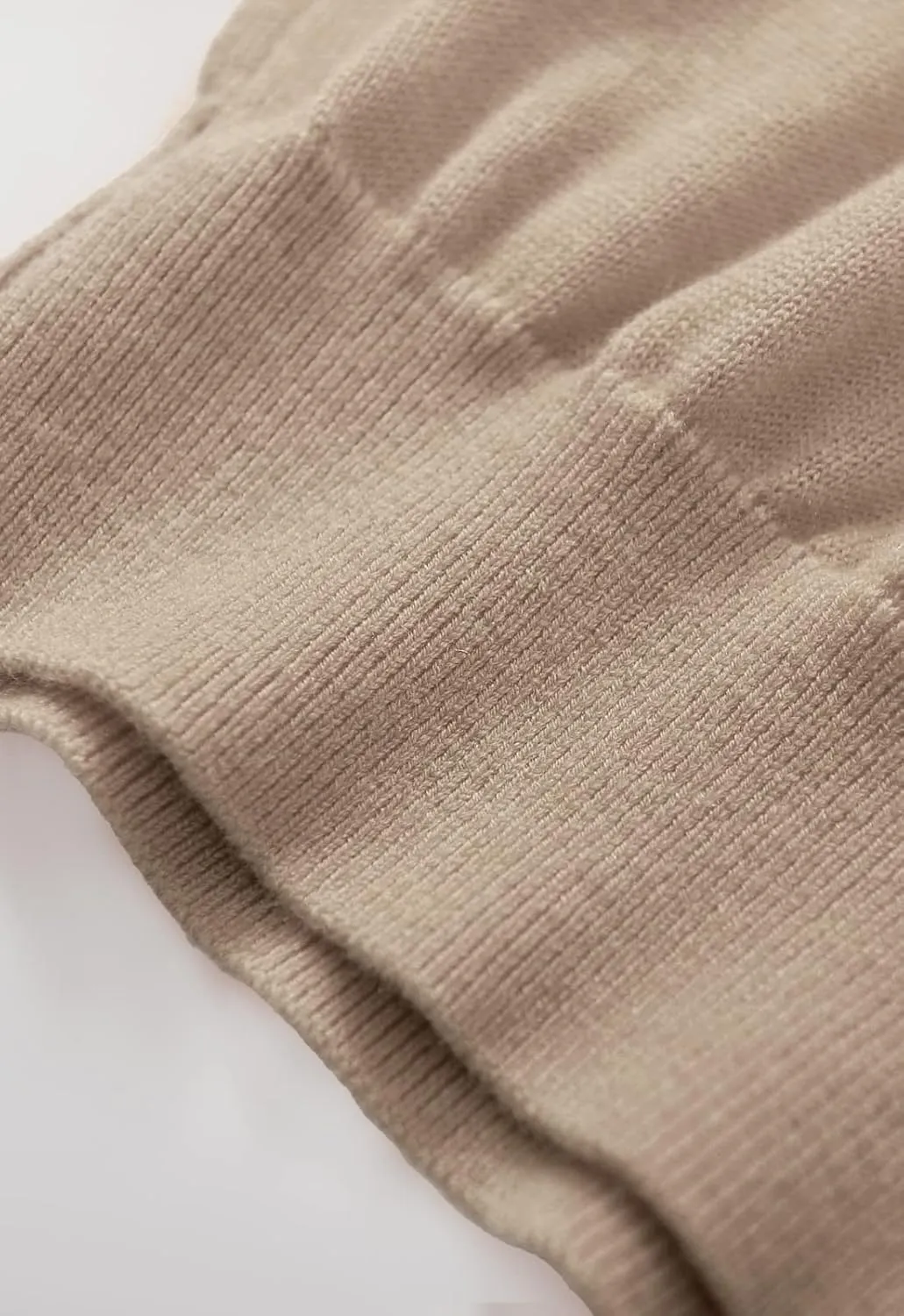 ZHILI Men's Crewneck Cashmere Sweater Solid Color Knit